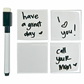 5 Piece Dry Erase Magnet Set w/ Marker