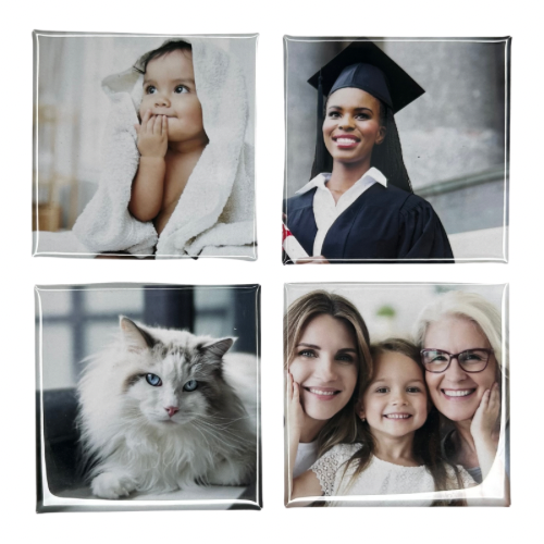 4 Piece Photo Magnet Set